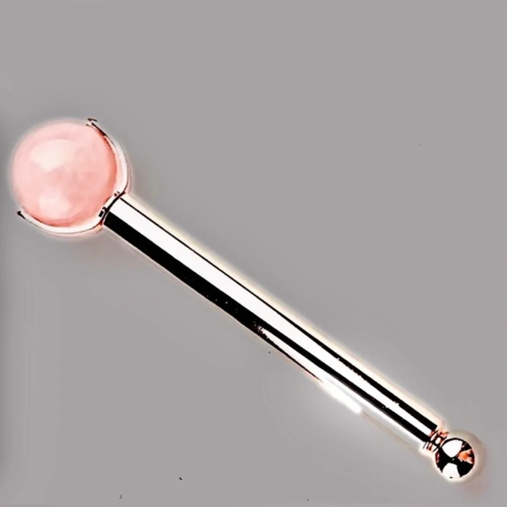 GUA SHA | Large Round Ball Rose Quartz Facial Roller and Cooling Stone